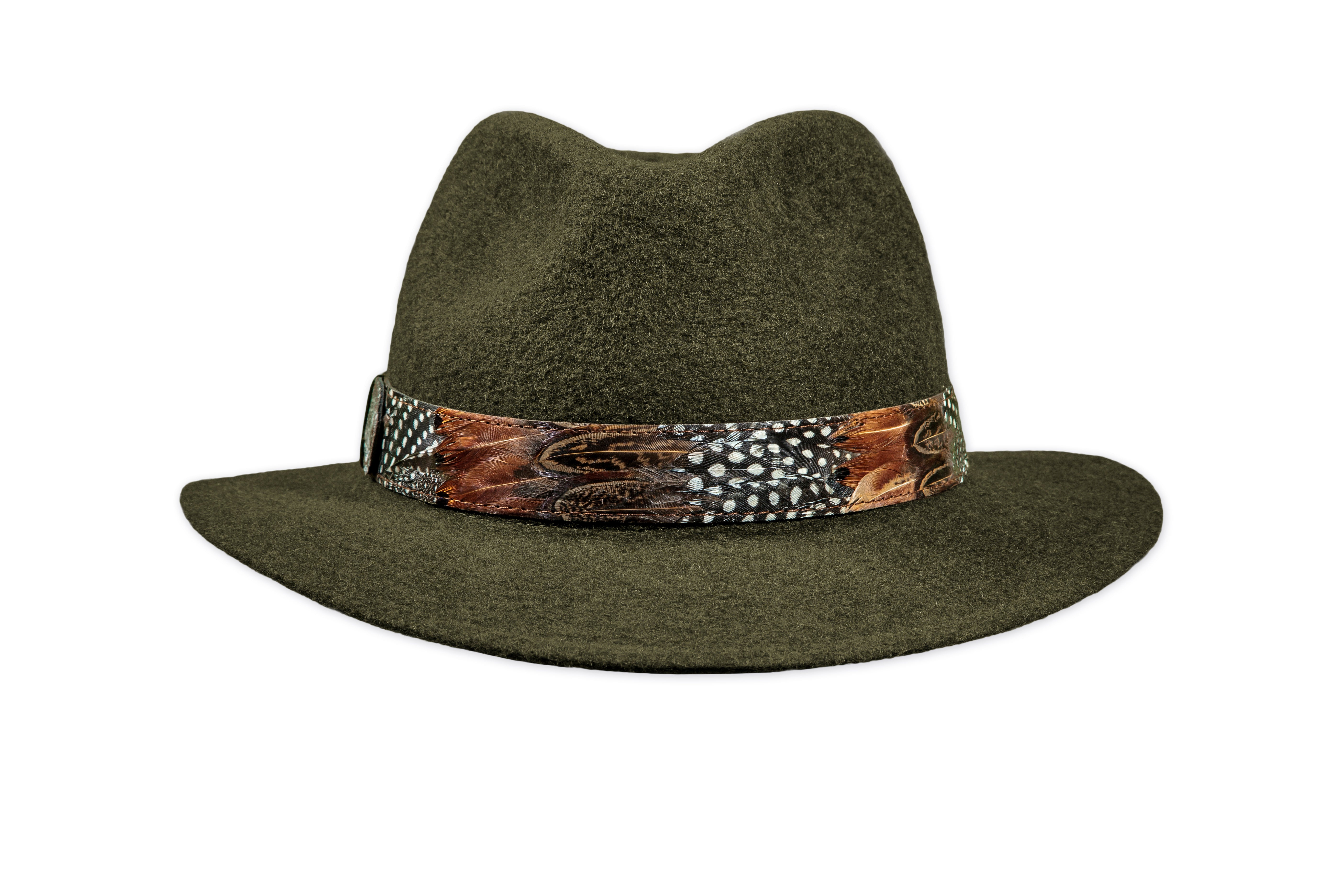 Festlicher Jagd-Hut mit Federband - E102-001
